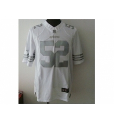 Nike San Francisco 49ers 52 Patrick Willis White Game Platinum NFL Jersey Nike San Francisco 49ers 52 Patrick Willis White Game Platinum NFL Jersey