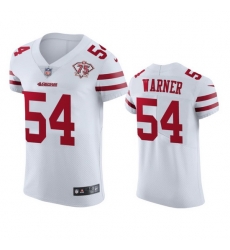 Nike San Francisco 49ers 54 Fred Warner White Men 75th Anniversary Stitched NFL Vapor Untouchable Elite Jersey Nike San Francisco 49ers 54 Fred Warner White Men 75th Anniversary Stitched NFL Vapor Untouchable Elite Jersey