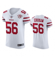 Nike San Francisco 49ers 56 Samson Ebukam White Men 75th Anniversary Stitched NFL Vapor Untouchable Elite Jersey Nike San Francisco 49ers 56 Samson Ebukam White Men 75th Anniversary Stitched NFL Vapor Untouchable Elite Jersey