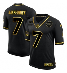 Nike San Francisco 49ers 7 Colin Kaepernick Black Gold 2020 Salute To Service Limited Jersey Nike San Francisco 49ers 7 Colin Kaepernick Black Gold 2020 Salute To Service Limited Jersey
