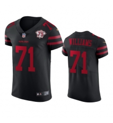 Nike San Francisco 49ers 71 Trent Williams Black Alternate Men 75th Anniversary Stitched NFL Vapor Untouchable Elite Jersey Nike San Francisco 49ers 71 Trent Williams Black Alternate Men 75th Anniversary Stitched NFL Vapor Untouchable Elite Jersey