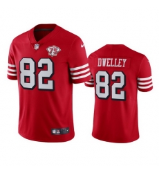 Nike San Francisco 49ers 82 Ross Dwelley Red Rush Men 75th Anniversary Stitched NFL Vapor Untouchable Limited Jersey Nike San Francisco 49ers 82 Ross Dwelley Red Rush Men 75th Anniversary Stitched NFL Vapor Untouchable Limited Jersey