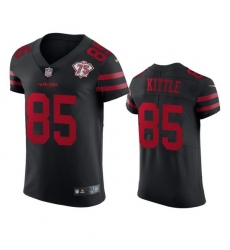 Nike San Francisco 49ers 85 George Kittle Black Alternate Men 75th Anniversary Stitched NFL Vapor Untouchable Elite Jersey Nike San Francisco 49ers 85 George Kittle Black Alternate Men 75th Anniversary Stitched NFL Vapor Untouchable Elite Jersey