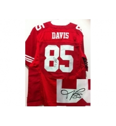 Nike San Francisco 49ers 85 Vernon Davis Red Elite Signed NFL Jersey Nike San Francisco 49ers 85 Vernon Davis Red Elite Signed NFL Jersey
