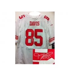 Nike San Francisco 49ers 85 Vernon Davis White Elite Signed NFL Jersey Nike San Francisco 49ers 85 Vernon Davis White Elite Signed NFL Jersey