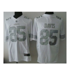 Nike San Francisco 49ers 85 Vernon Davis White Game Platinum NFL Jersey Nike San Francisco 49ers 85 Vernon Davis White Game Platinum NFL Jersey