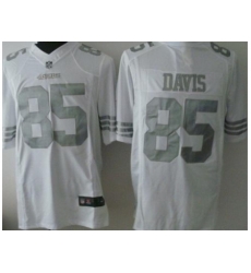 Nike San Francisco 49ers 85 Vernon Davis White Limited Platinum NFL Jersey Nike San Francisco 49ers 85 Vernon Davis White Limited Platinum NFL Jersey