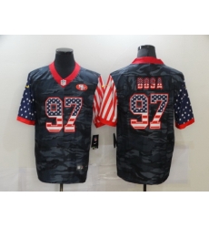 Nike San Francisco 49ers 97 Nick Bosa Black Camo USA Flag Limited Jersey Nike San Francisco 49ers 97 Nick Bosa Black Camo USA Flag Limited Jersey