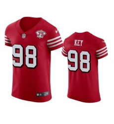 Nike San Francisco 49ers 98 Arden Key Red Rush Men 75th Anniversary Stitched NFL Vapor Untouchable Elite Jersey Nike San Francisco 49ers 98 Arden Key Red Rush Men 75th Anniversary Stitched NFL Vapor Untouchable Elite Jersey