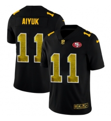 San Francisco 49ers 11 Brandon Aiyuk Men Black Nike Golden Sequin Vapor Limited NFL Jersey San Francisco 49ers 11 Brandon Aiyuk Men Black Nike Golden Sequin Vapor Limited NFL Jersey