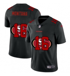 San Francisco 49ers 16 Joe Montana Men Nike Team Logo Dual Overlap Limited NFL Jersey Black San Francisco 49ers 16 Joe Montana Men Nike Team Logo Dual Overlap Limited NFL Jersey Black