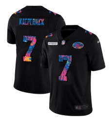 San Francisco 49ers 7 Colin Kaepernick Men Nike Multi Color Black 2020 NFL Crucial Catch Vapor Untouchable Limited Jersey San Francisco 49ers 7 Colin Kaepernick Men Nike Multi Color Black 2020 NFL Crucial Catch Vapor Untouchable Limited Jersey