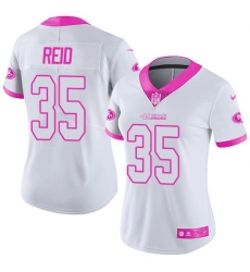 Nike 49ers #35 Eric Reid White Pink Womens Stitched NFL Limited Rush Fashion Jersey Nike 49ers #35 Eric Reid White Pink Womens Stitched NFL Limited Rush Fashion Jersey