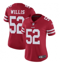 Nike 49ers #52 Patrick Willis Red Team Color Womens Stitched NFL Vapor Untouchable Limited Jersey Nike 49ers #52 Patrick Willis Red Team Color Womens Stitched NFL Vapor Untouchable Limited Jersey