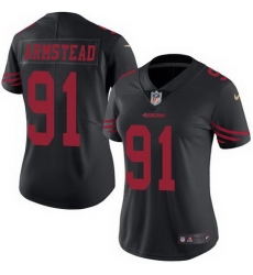 Nike 49ers #91 Arik Armstead Black Womens Stitched NFL Limited Rush Jersey Nike 49ers #91 Arik Armstead Black Womens Stitched NFL Limited Rush Jersey