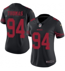 Nike 49ers #94 Solomon Thomas Black Womens Stitched NFL Limited Rush Jersey Nike 49ers #94 Solomon Thomas Black Womens Stitched NFL Limited Rush Jersey