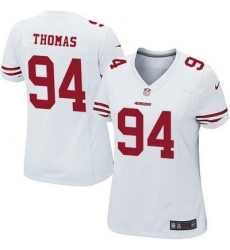 Nike 49ers #94 Solomon Thomas White Womens Stitched NFL Elite Jersey Nike 49ers #94 Solomon Thomas White Womens Stitched NFL Elite Jersey