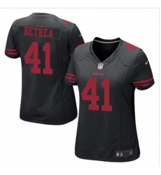 Women NEW San Francisco 49ers #41 Antoine Bethea Black Alternate Stitched NFL Elite Jersey Women NEW San Francisco 49ers #41 Antoine Bethea Black Alternate Stitched NFL Elite Jersey