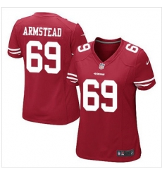 Women NEW San Francisco 49ers #69 Arik Armstead Red Team Color Stitched NFL Elite Jersey Women NEW San Francisco 49ers #69 Arik Armstead Red Team Color Stitched NFL Elite Jersey