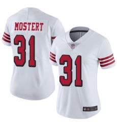 Women Nike San Francisco 49ers 31 Raheem Mostert White Vapor Untouchable Limited Player NFL Jersey Women Nike San Francisco 49ers 31 Raheem Mostert White Vapor Untouchable Limited Player NFL Jersey