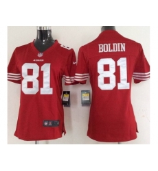Women Nike San Francisco 49ers 81 Anquan Boldin Red NFL Jerseys Women Nike San Francisco 49ers 81 Anquan Boldin Red NFL Jerseys