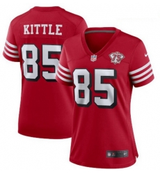 Women San Francisco 49ers 10 George Kittle 75th Anniversary Jersey Women San Francisco 49ers 10 George Kittle 75th Anniversary Jersey
