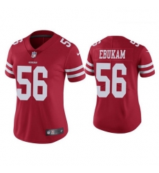 Women San Francisco 49ers 56 Samson Ebukam Red Vapor limited Jersey Women San Francisco 49ers 56 Samson Ebukam Red Vapor limited Jersey