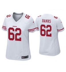 Women San Francisco 49ers 62 Aaron Banks White Jersey Women San Francisco 49ers 62 Aaron Banks White Jersey