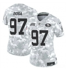 Women San Francisco 49ers 97 Nick Bosa 2024 F U S E Arctic Camo Salute To Service Limited Stitched Jersey Women San Francisco 49ers 97 Nick Bosa 2024 F U S E Arctic Camo Salute To Service Limited Stitched Jersey
