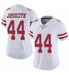 Women San Francisco 49ers Kyle Juszczyk 44 White Stitched NFL Vapor Untouchable Limited Jersey Women San Francisco 49ers Kyle Juszczyk 44 White Stitched NFL Vapor Untouchable Limited Jersey