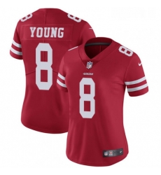 Womens Nike San Francisco 49ers 8 Steve Young Red Team Color Vapor Untouchable Limited Player NFL Jersey Womens Nike San Francisco 49ers 8 Steve Young Red Team Color Vapor Untouchable Limited Player NFL Jersey