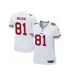 Womens Nike San Francisco 49ers 81 Anquan Boldin Limited White Jersey Womens Nike San Francisco 49ers 81 Anquan Boldin Limited White Jersey