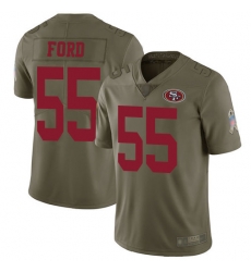 49ers 55 Dee Ford Olive Youth Stitched Football Limited 2017 Salute to Service Jersey 49ers 55 Dee Ford Olive Youth Stitched Football Limited 2017 Salute to Service Jersey