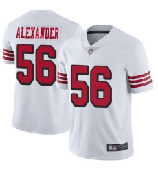 49ers 56 Kwon Alexander White Rush Youth Stitched Football Vapor Untouchable Limited Jersey 49ers 56 Kwon Alexander White Rush Youth Stitched Football Vapor Untouchable Limited Jersey