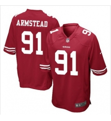 Youth NEW 49ers #91 Arik Armstead Red Team Color Stitched NFL Elite Jersey Youth NEW 49ers #91 Arik Armstead Red Team Color Stitched NFL Elite Jersey