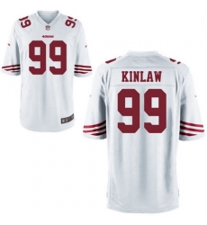 Youth Nike 49ers 99 Javon Kinlaw White Game Stitched NFL Jersey Youth Nike 49ers 99 Javon Kinlaw White Game Stitched NFL Jersey