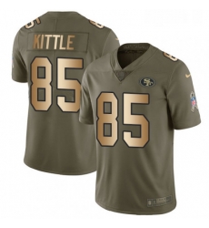 Youth Nike San Francisco 49ers 85 George Kittle Limited OliveGold 2017 Salute to Service NFL Jersey Youth Nike San Francisco 49ers 85 George Kittle Limited OliveGold 2017 Salute to Service NFL Jersey