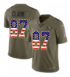 Youth Nike San Francisco 49ers 87 Dwight Clark Limited OliveUSA Flag 2017 Salute to Service NFL Jersey Youth Nike San Francisco 49ers 87 Dwight Clark Limited OliveUSA Flag 2017 Salute to Service NFL Jersey