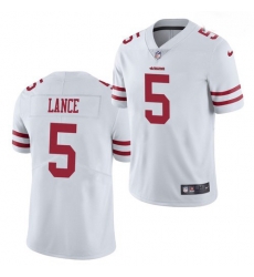 Youth San Francisco 49ers #5 Trey Lance Jersey White 2021 Limited Football Youth San Francisco 49ers #5 Trey Lance Jersey White 2021 Limited Football
