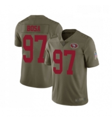 Youth San Francisco 49ers 97 Nick Bosa Limited Olive 2017 Salute to Service Football Jersey Youth San Francisco 49ers 97 Nick Bosa Limited Olive 2017 Salute to Service Football Jersey