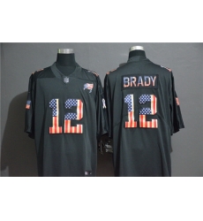 Buccaneers 12 Tom Brady Black USA Flag Fashion Vapor Limited Jersey Buccaneers 12 Tom Brady Black USA Flag Fashion Vapor Limited Jersey