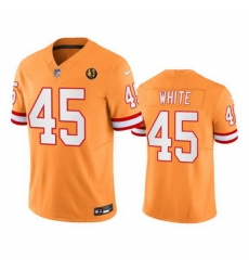 Men Tampa Bay Buccaneers 45 Devin White Orange 2023 F U S E Throwback With John Madden Patch Vapor Limited Stitched Football Jersey Men Tampa Bay Buccaneers 45 Devin White Orange 2023 F U S E Throwback With John Madden Patch Vapor Limited Stitched Football Jersey