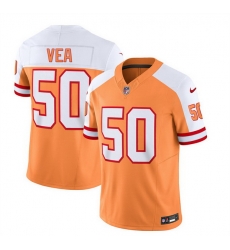 Men Tampa Bay Buccaneers 50 Vita Vea 2023 F U S E White Gold Throwback Limited Stitched Jersey Men Tampa Bay Buccaneers 50 Vita Vea 2023 F U S E White Gold Throwback Limited Stitched Jersey