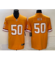 Men Tampa Bay Buccaneers 50 Vita Vea Orange Vapor Untouchable Limited Stitched Jersey Men Tampa Bay Buccaneers 50 Vita Vea Orange Vapor Untouchable Limited Stitched Jersey