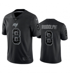 Men Tampa Bay Buccaneers 8 Kyle Rudolph Black Reflective Limited Stitched Jersey Men Tampa Bay Buccaneers 8 Kyle Rudolph Black Reflective Limited Stitched Jersey