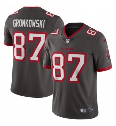 Men Tampa Bay Buccaneers #87 Rob Gronkowski Nike Pewter Alternate Vapor Limited Jersey Men Tampa Bay Buccaneers #87 Rob Gronkowski Nike Pewter Alternate Vapor Limited Jersey