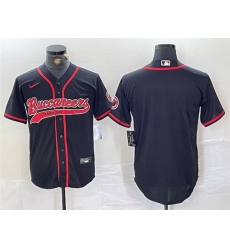 Men Tampa Bay Buccaneers Blank Black Cool Base Stitched Baseball Jersey Men Tampa Bay Buccaneers Blank Black Cool Base Stitched Baseball Jersey