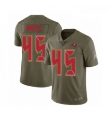 Mens Tampa Bay Buccaneers 45 Devin White Limited Olive 2017 Salute to Service Football Jersey Mens Tampa Bay Buccaneers 45 Devin White Limited Olive 2017 Salute to Service Football Jersey