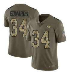 Nike Buccaneers 34 Mike Edwards Olive Camo Men Stitched NFL Limited 2017 Salute To Service Jersey Nike Buccaneers 34 Mike Edwards Olive Camo Men Stitched NFL Limited 2017 Salute To Service Jersey