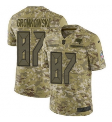 Nike Buccaneers 87 Rob Gronkowski Camo Men Stitched NFL Limited 2018 Salute To Service Jersey Nike Buccaneers 87 Rob Gronkowski Camo Men Stitched NFL Limited 2018 Salute To Service Jersey